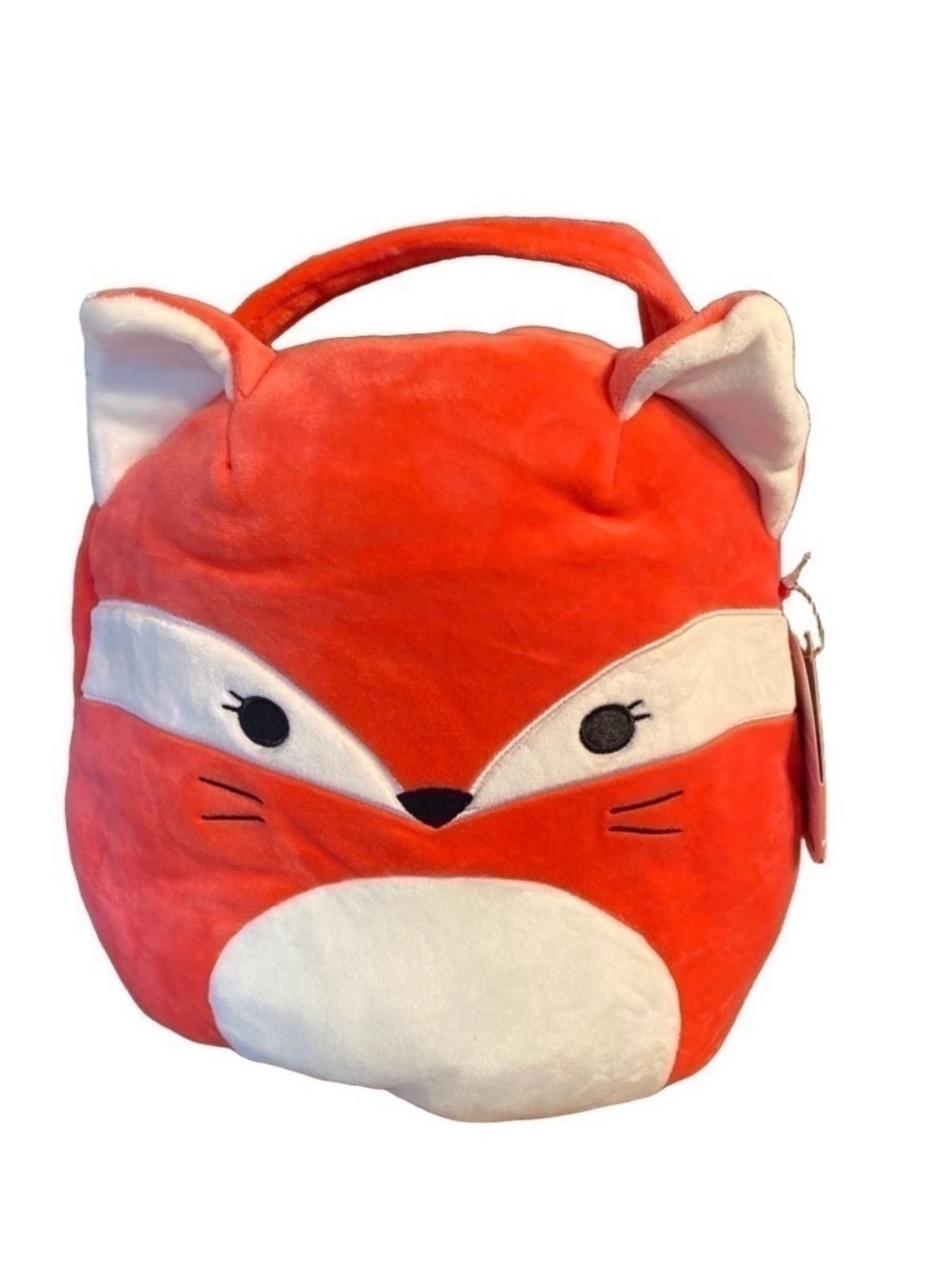 Squishmallows Fifi the Fox Halloween Treat Pail Bucket Plush 12" Orange NWT